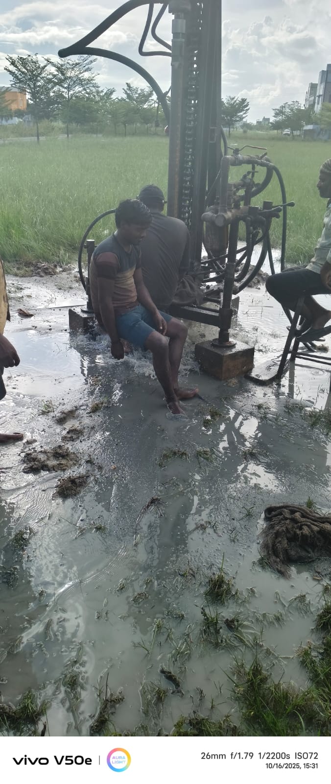 Borewell Pipe Insertion